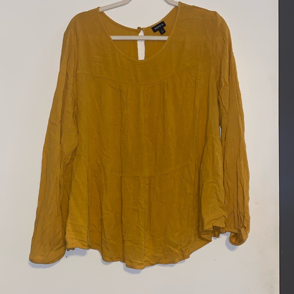 Torrid size 3 golden yellow top